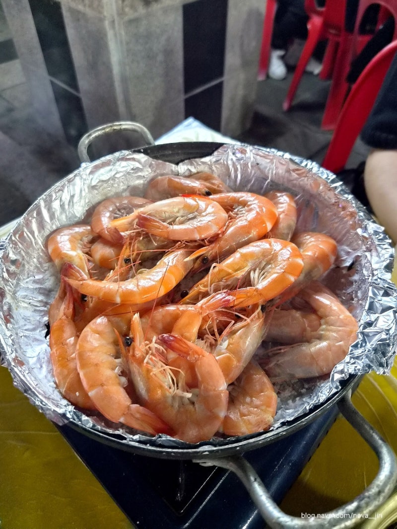 소래포구 야장 횟집 청해횟집 생새우회 대하구이 가격 후기