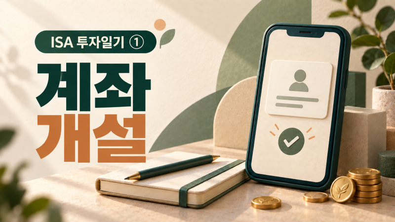 ISA 투자일기 ①｜한국투자증권 계좌 개설, 30만 원으로 시작