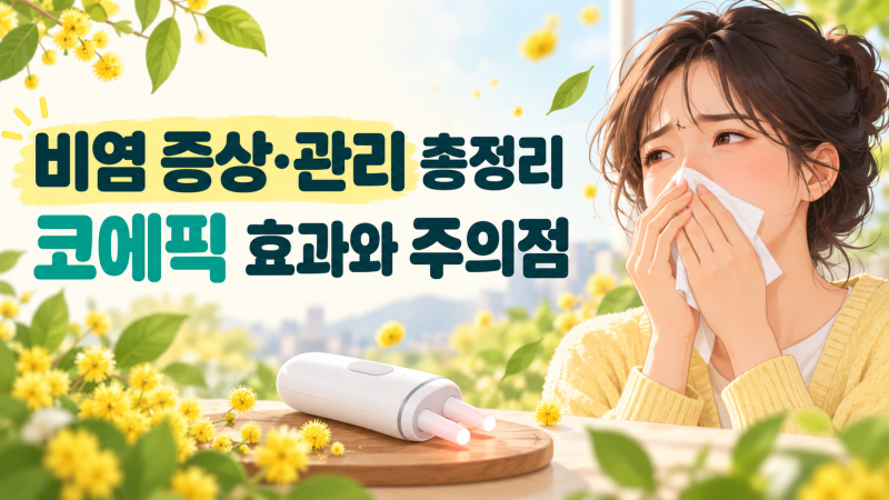 비염 총정리｜증상·관리법과 코에픽 가정용 비염 치료기 확인사항