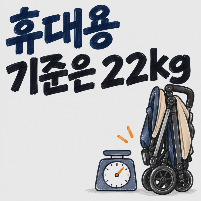 "5살까지 쓸 수 있을까요" 해밀턴 유모차 휴대용은 22kg까지예요