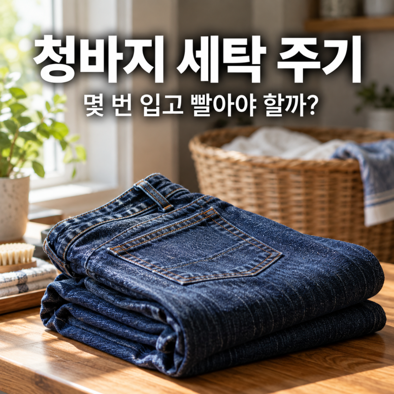청바지 세탁 주기, 몇 번 입고 빨아야 할까? 냄새보다 먼저 확인할 것