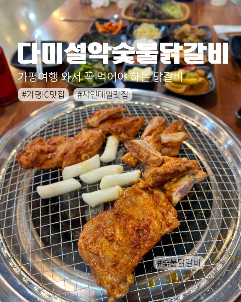 가평 숯불닭갈비 맛집 다미설악숯불닭갈비, 더스테이힐링파크 근처 샤일데일 맛집