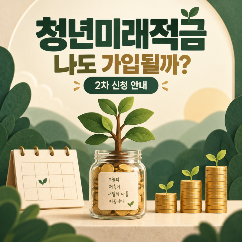 2026 청년미래적금 2차 신청｜나는 가입할 수 있을까? 조건·신청 방법