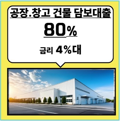 기존 대출이 있는 공장(창고)빌딩 추가자금 담보 여력 얼마나 될까?