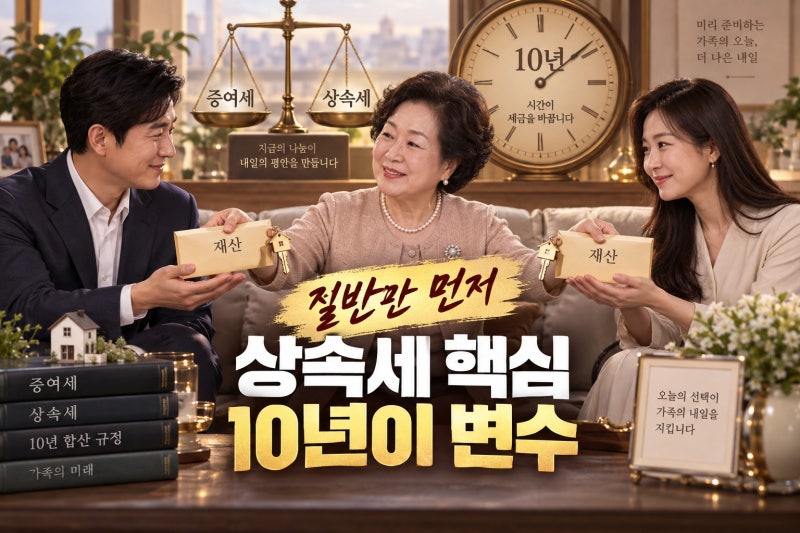 전원주 40억 상속세 미리 분할, 증여와 상속 기준은