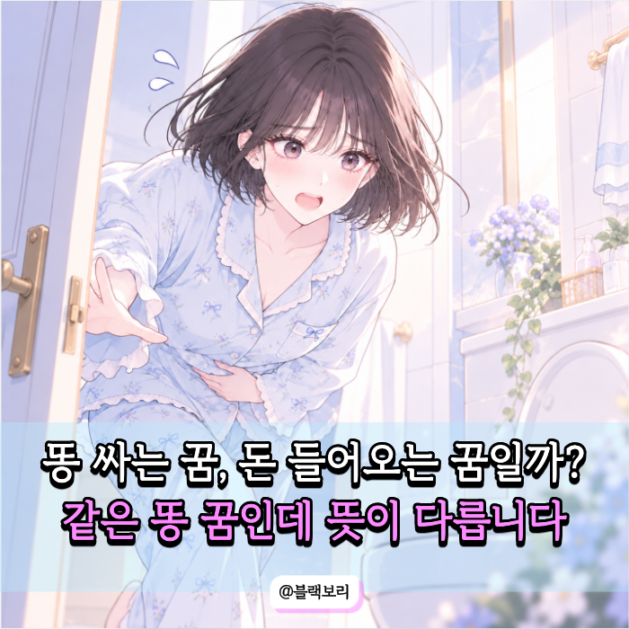 똥 싸는 꿈은 무조건 길몽? 이렇게 꿨다면 해석이 달라질 수 있습니다