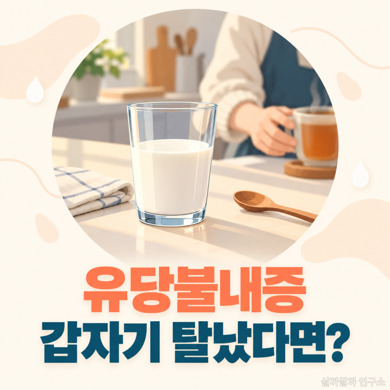 어릴 때 잘 마시던 우유가 갑자기 탈이 난다면 유당불내증 원인과 증상 확인