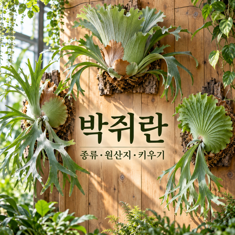 박쥐란 종류 6가지, 원산지와 키우기 차이