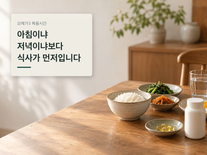 오메가3 복용시간