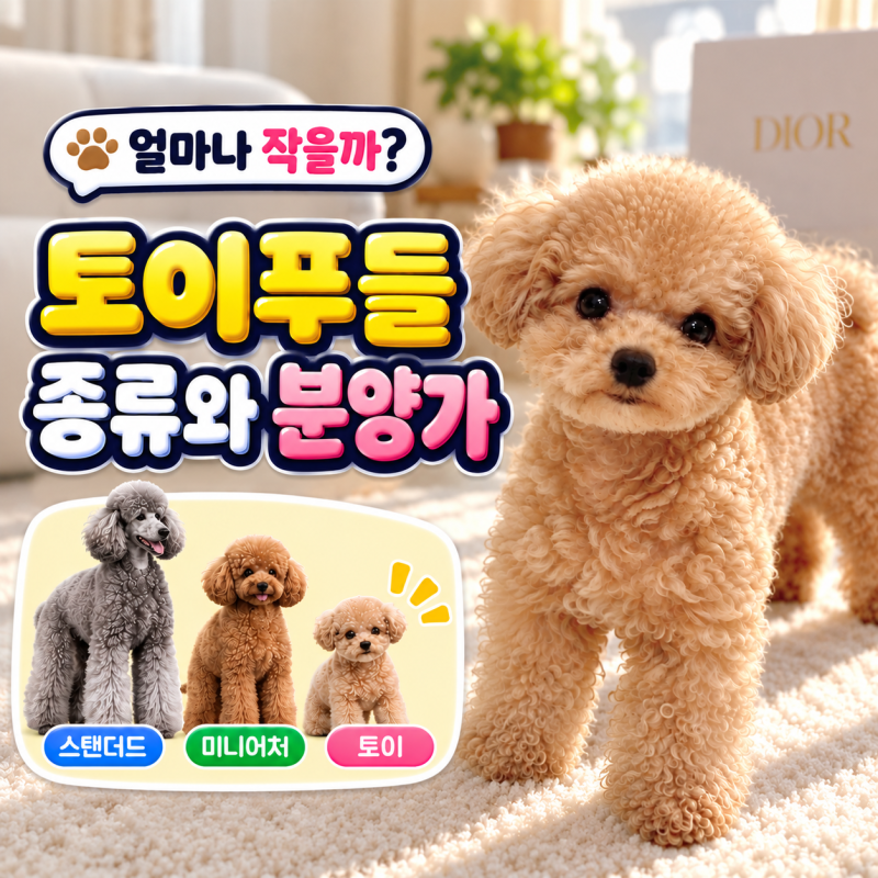 토이푸들, 얼마나 작은 푸들일까?
