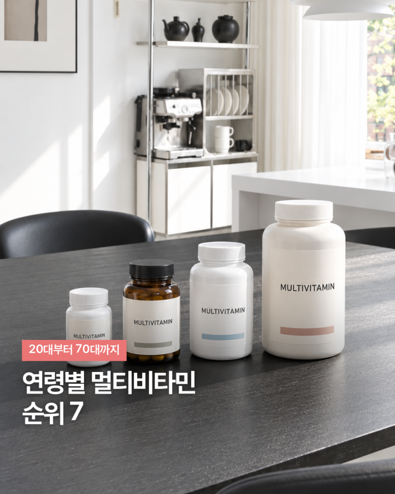 연령별 멀티 비타민, 온 가족이 성분표를 따로 확인해야 하는 이유