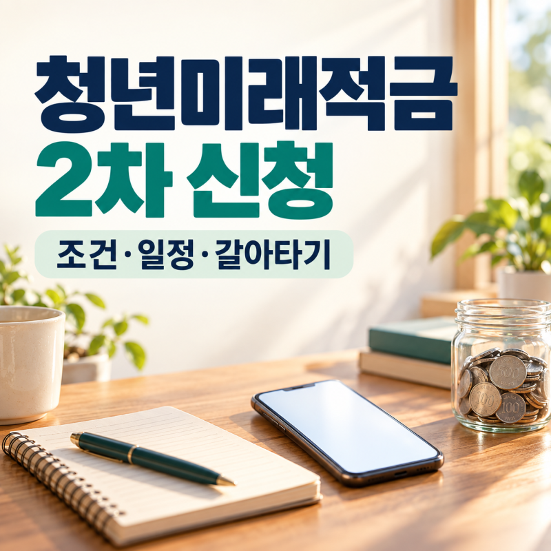 청년미래적금 2차 신청 시작! 10월 일정·조건·도약계좌 갈아타기 정리