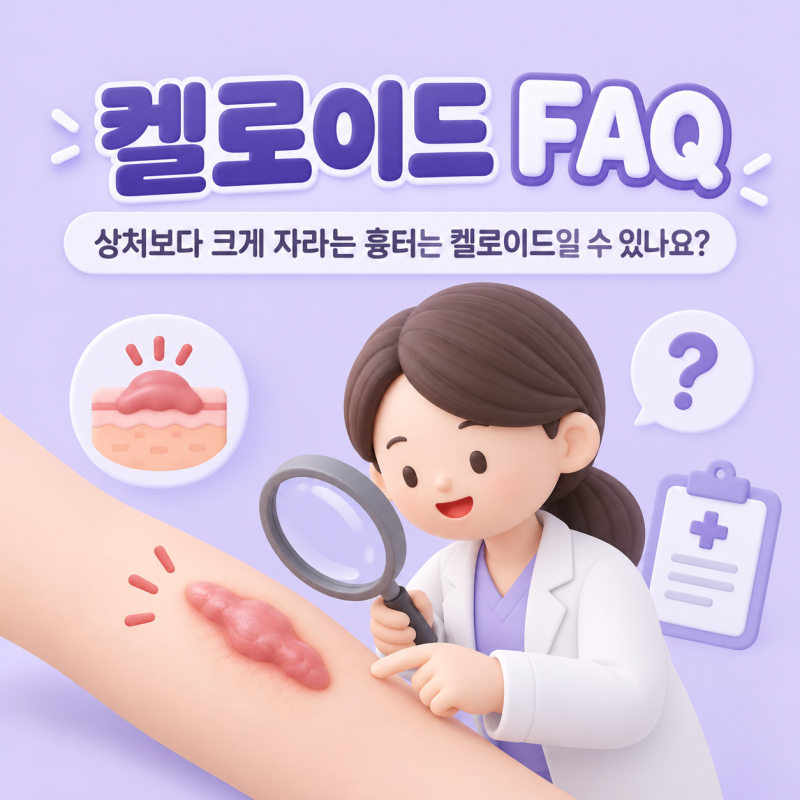 켈로이드 FAQ｜상처보다 크게 자라는 흉터는 켈로이드일 수 있나요?