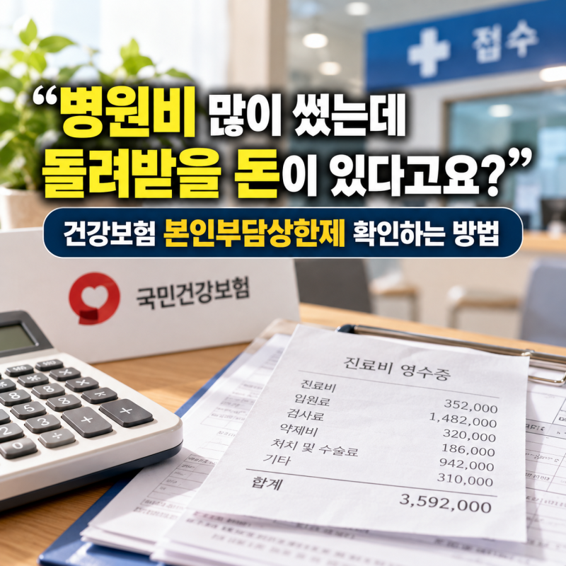 “병원비 많이 썼는데 돌려받을 돈이 있다고요?”건강보험 본인부담상한제 확인하는 방법