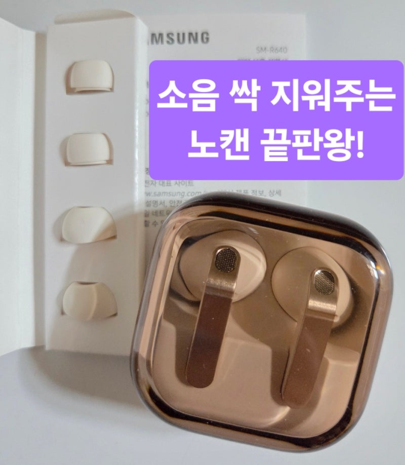 갤럭시 버즈4 프로 노이즈캔슬링 6개월 사용 후기 주변 소음 완벽 차단