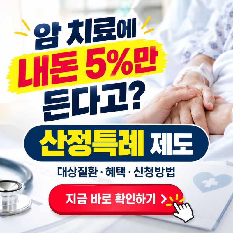 "산정특례 가능한 질환은 무엇?" - 대상질환, 혜택, 신청방법 총정리 (2027년부터 본인부담률 ....