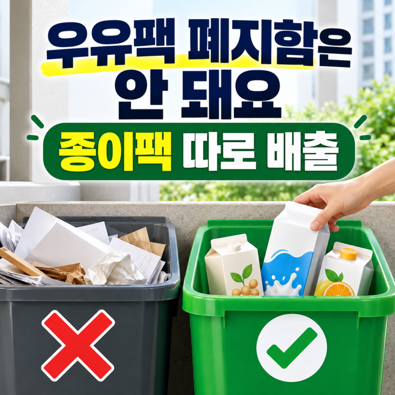 우유팩 폐지함에 버리면 안 된다? 10월부터 달라진 종이팩 분리배출 총정리