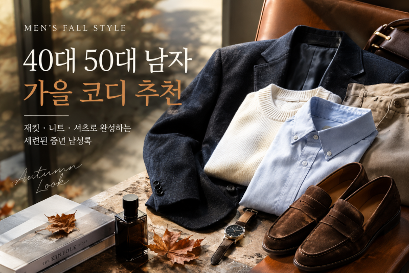 40대 50대 남자 가을 코디 추천｜재킷·니트·셔츠로 완성하는 세련된 중년 남성룩
