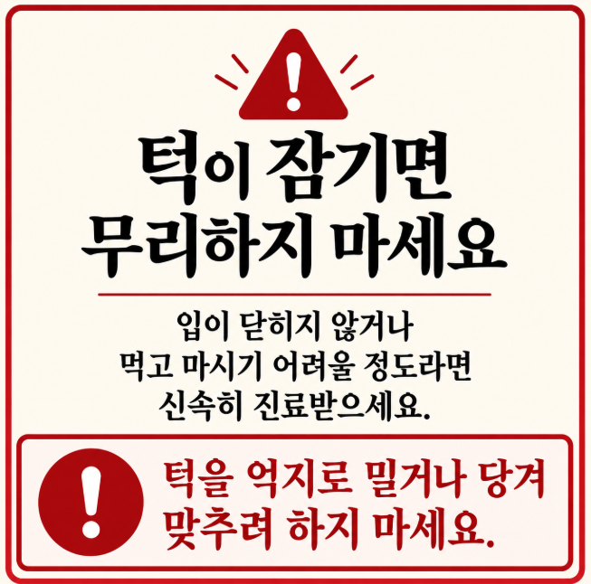 턱 딱딱 거림 병원 가야 할까? 소리 원인과 4단계 자가진단법