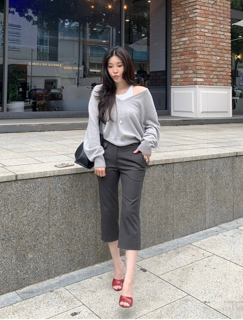 이해리 그레이 니트 어디꺼? 29CM 테누브 브이넥 니트였다