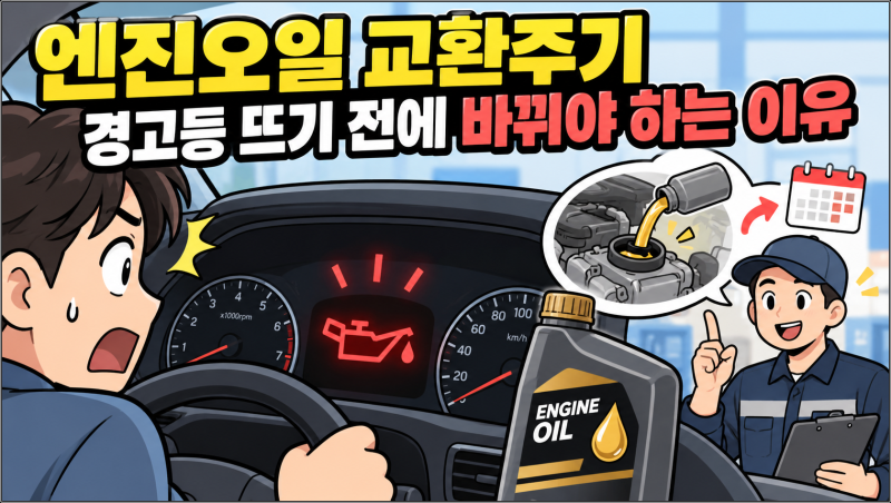 엔진오일 교환주기, 경고등 뜨기 전에 바꿔야 하는 이유