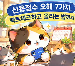 신용점수 조회하거나 대출가능 조회를 하면 신용점수 하락한다?! 신용평가 오해 7가지 자세....