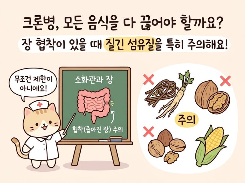 크론병이 있다면 정말 피해야 하는 음식은? "다 끊기"보다 "내 장에 맞게 가려 먹기"