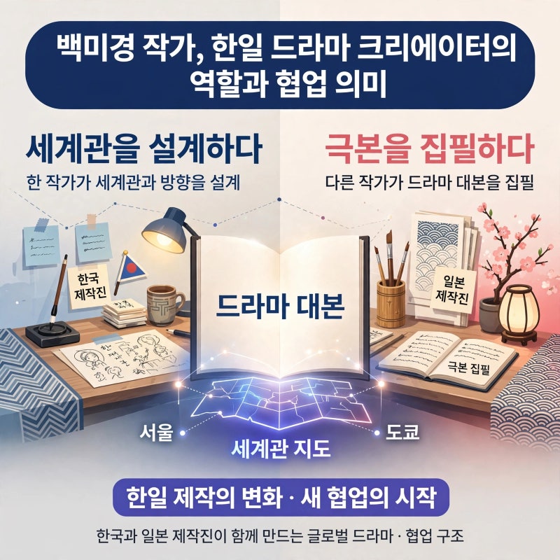백미경 작가, 한일 드라마 크리에이터의 역할과 협업 의미
