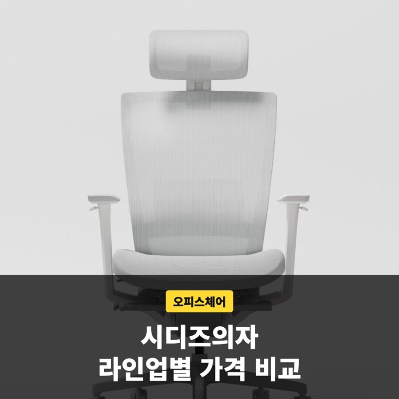 시디즈의자 라인업별 구조·가격 차이로 보는 사무용 의자 선택 가이드