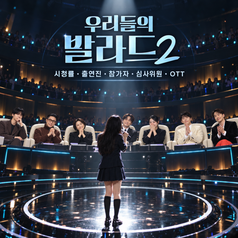 우리들의 발라드2 시청률 터졌네요｜출연진 참가자 심사위원 ott 총정리