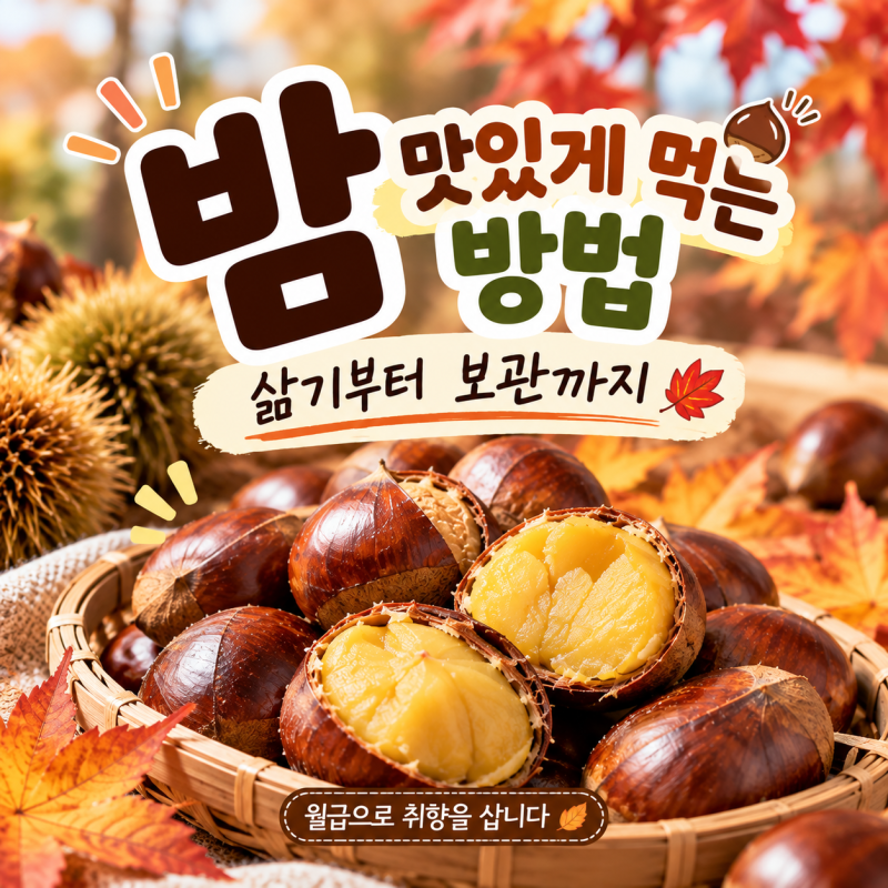 가을 밤 맛있게 먹는 법｜밤 삶는 방법부터 보관, 밤 요리까지