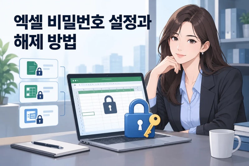 엑셀 비밀번호 설정과 해제 방법: 파일·시트·통합 문서별 구분