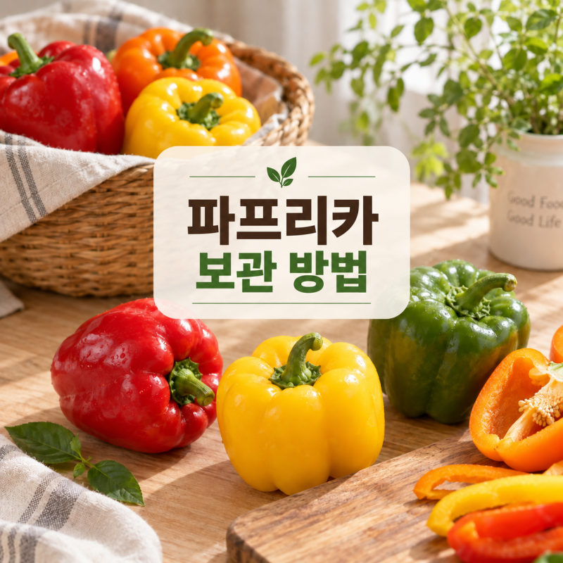 파프리카 보관방법｜냉장고에 넣었는데 왜 쭈글쭈글해질까?