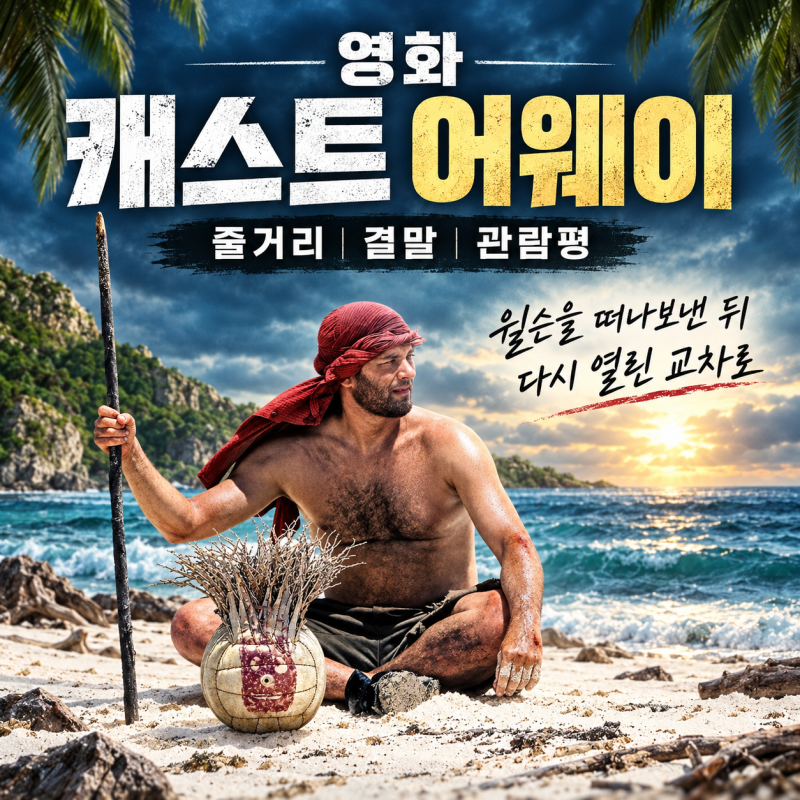 영화 캐스트 어웨이 줄거리 결말 관람평, 윌슨을 떠나보낸 뒤 다시 열린 교차로