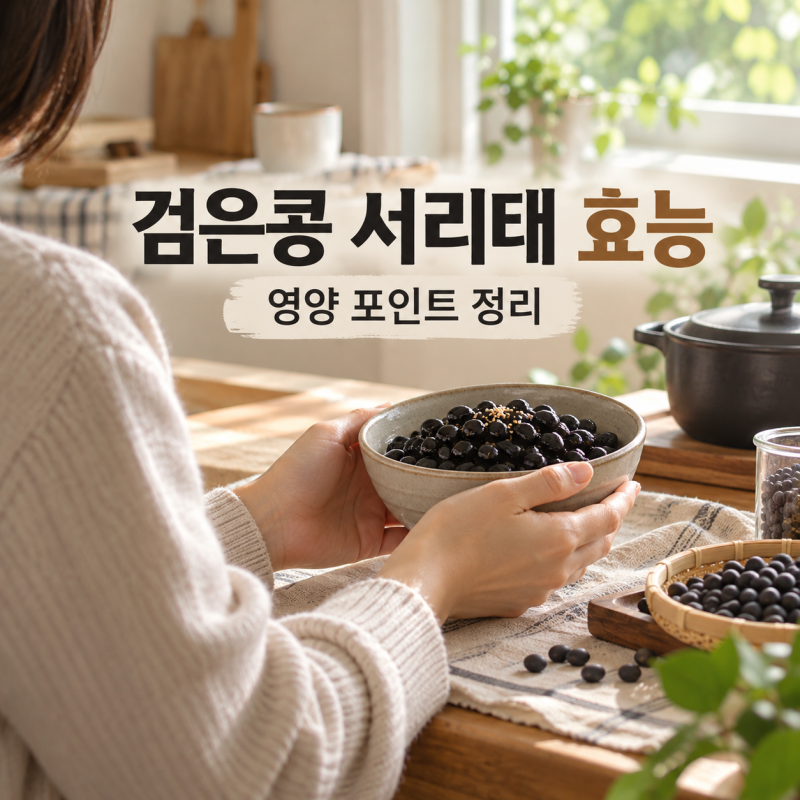 검은콩 서리태 효능, 나만 몰랐던 검은콩의 영양 포인트