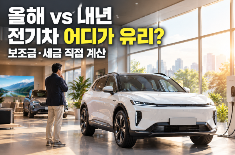 전기차 보조금 2027 개편, 올해 vs 내년 어느 쪽이 유리할까