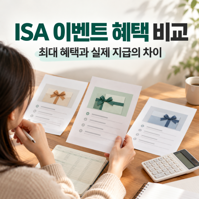 ISA 계좌 개설 이벤트 비교, 증권사별 혜택과 실제 지급 조건