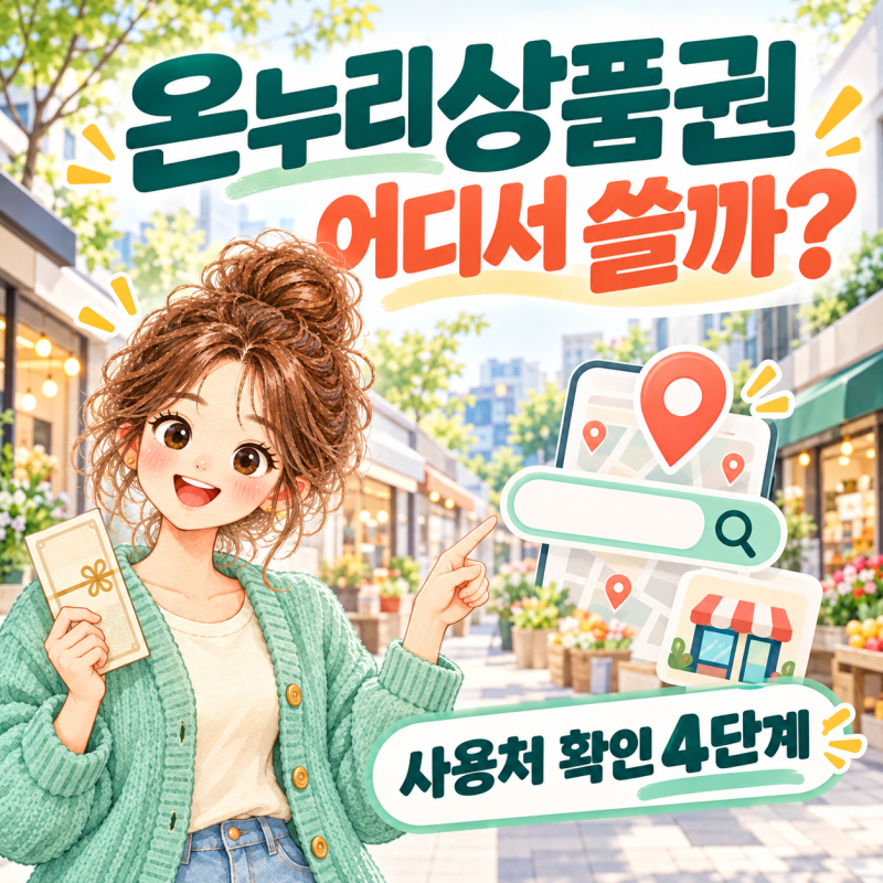 온누리상품권 사용처 확인법｜가맹점 조회부터 스티커 구분까지 헛걸음 막는 4단계 (2026년 10....