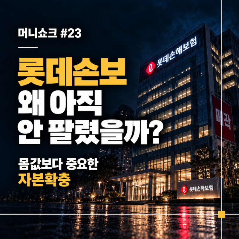 [롯데손보 매각] 롯데손해보험은 왜 아직 안 팔렸을까?｜매각가격 뒤에 숨은 자본확충 계산