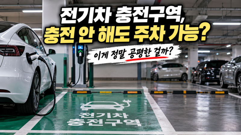전기차 충전구역, 충전 안 해도 주차 가능? 이게 정말 공평한 걸까