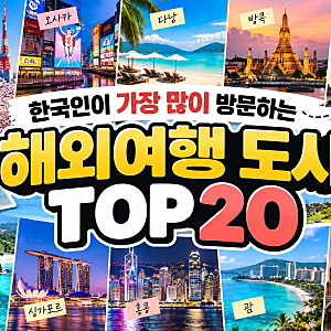 한국인이 가장 많이 방문하는 해외여행 도시 TOP 20｜일본부터 동남아·유럽까지 인기 여행지 ....