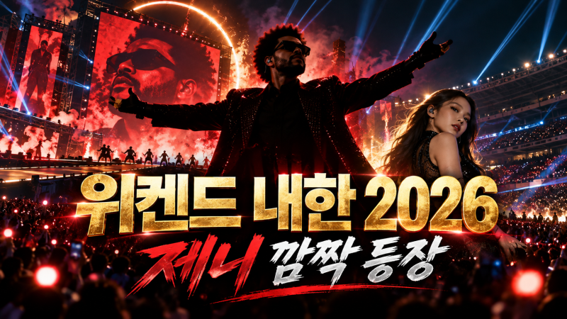 위켄드 내한 2026 제니 깜짝 등장｜고양종합운동장 11만 관객·셋리스트 총정리