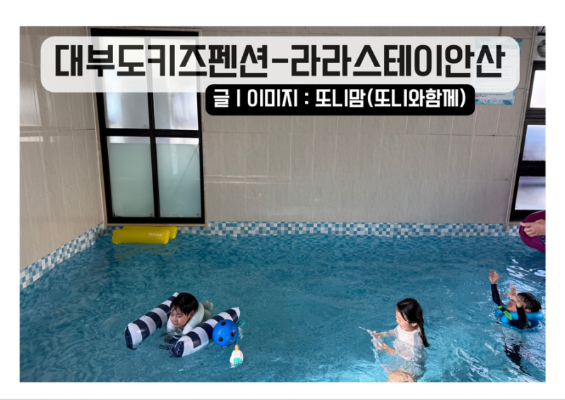 대부도키즈풀빌라 라라스테이안산 대형 독채 펜션 후기