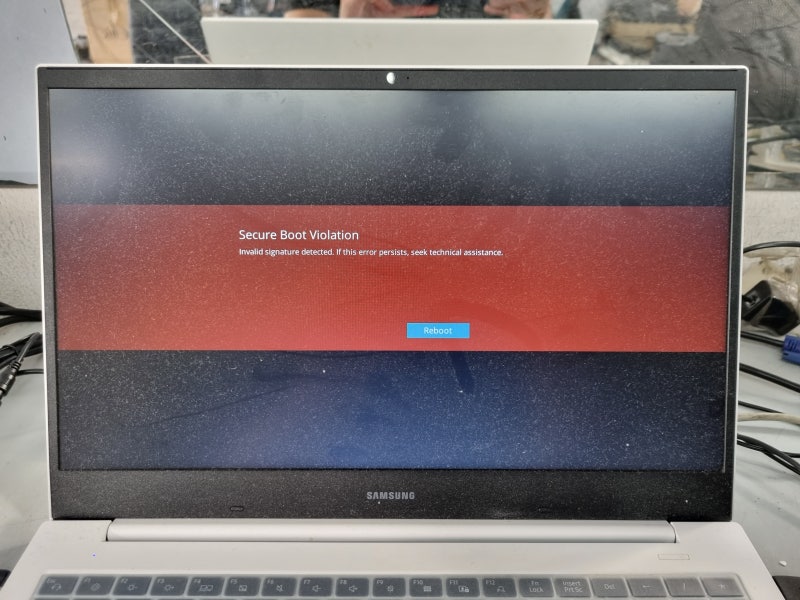 장기동 노트북 수리, 삼성 노트북 Windows 11 재설치 중 Secure Boot 오류 해결