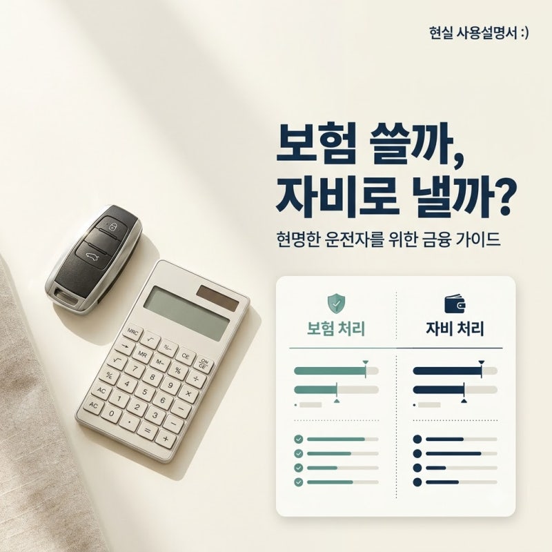 "범퍼 살짝 긁혔는데 보험 접수할까?" 수리비 40만 원 앞에서 계산기 두드리는 진짜 이유