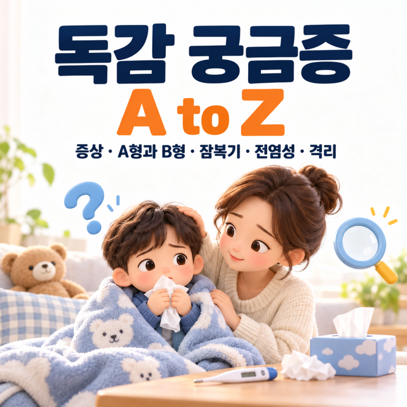 독감 증상과 잠복기, A형 B형 독감 차이와 전염성까지 A to Z