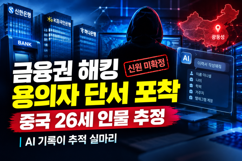 금융권 해킹 어떻게 추적했나? 중국 26세 용의자 단서와 처벌 가능성 총정리