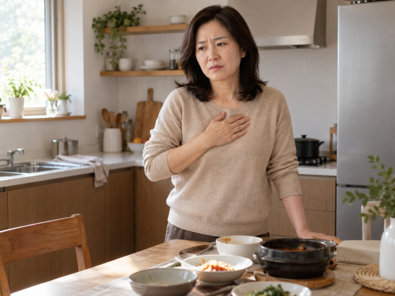 역류성 식도염 증상 원인, 가슴 쓰림과 신물 역류부터 목 이물감까지 확인 순서