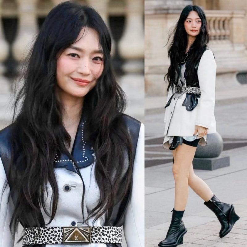 신민아 루이비통 패션쇼, 카우보이 자켓에 호피 벨트까지?