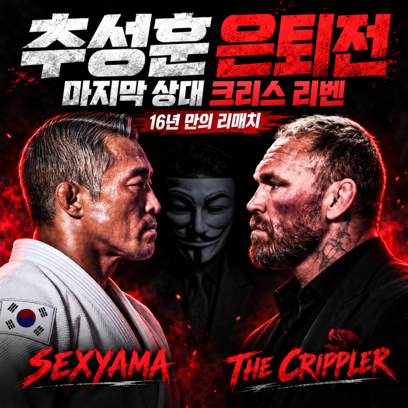 추성훈 은퇴전 상대 크리스 리벤 공개｜16년 전 UFC 116 패배 설욕전, 고척돔에서 마지막 리매....